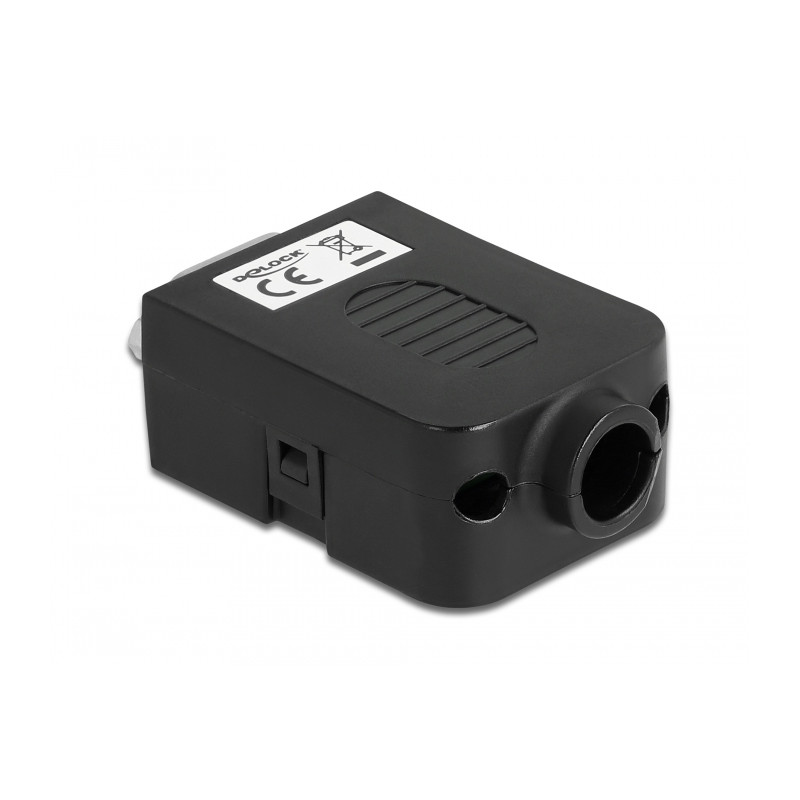 Delock D-Sub9 Stecker zu Terminalblock mit Gehäuse