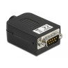 Delock D-Sub9 Stecker zu Terminalblock mit Gehäuse