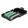 Delock D-Sub25 Stecker zu Terminalblock Adapter mit Gehäuse