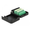 Delock D-Sub25 Stecker zu Terminalblock Adapter mit Gehäuse