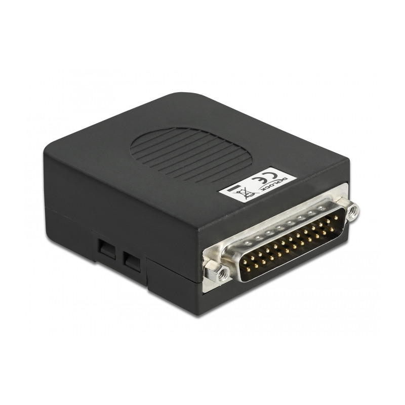 Delock D-Sub25 Stecker zu Terminalblock Adapter mit Gehäuse