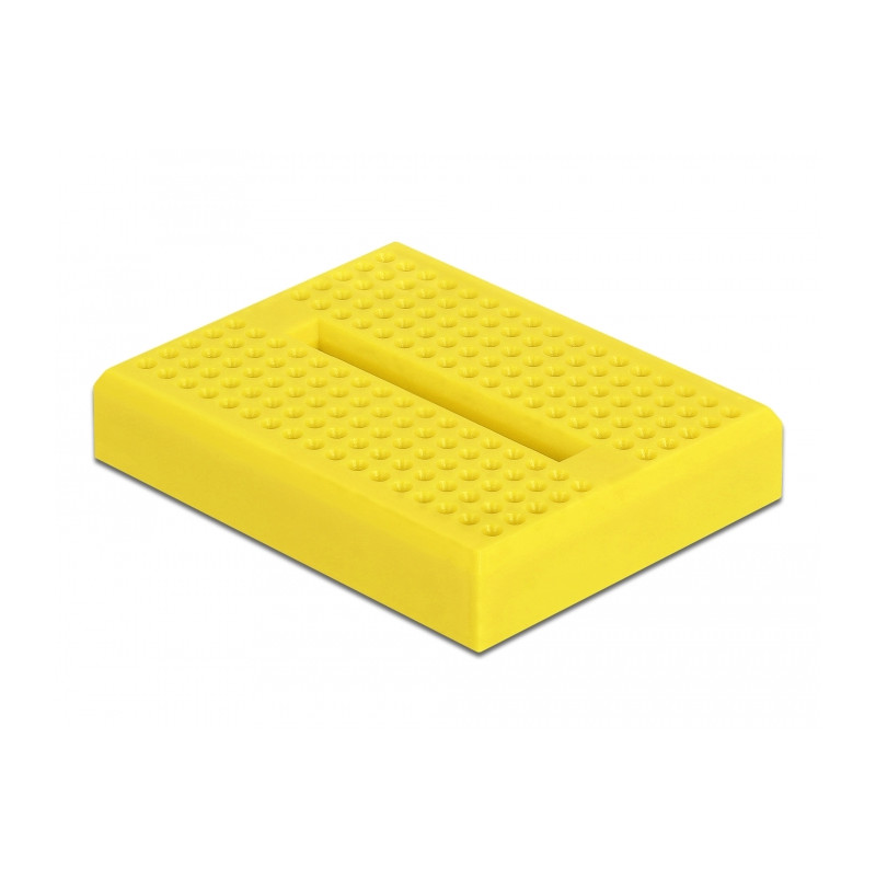 Delock Experimentier-Mini Steckbrett 170 Kontakte gelb