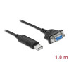 Delock USB 2.0 zu Seriell RS-232 Adapter mit kompaktem seriellen Steckergehäuse