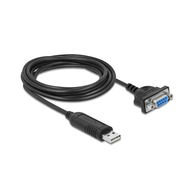 Delock USB 2.0 zu Seriell RS-232 Adapter mit kompaktem seriellen Steckergehäuse