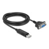 Delock USB 2.0 zu Seriell RS-232 Adapter mit kompaktem seriellen Steckergehäuse