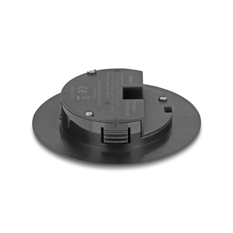 Delock Wireless Charger 15 W für Tischeinbau schwarz