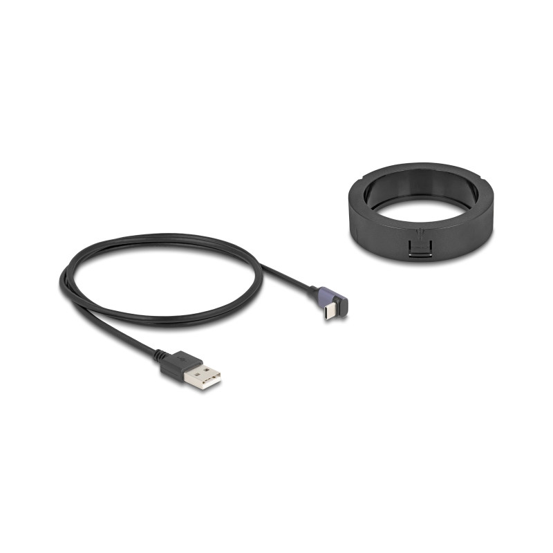Delock Wireless Charger 15 W für Tischeinbau schwarz