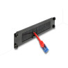 Delock 10″ Kabelmanagement Bürstenleiste 1 HE schwarz