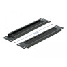 Delock 10″ Kabelmanagement Bürstenleiste 1 HE schwarz