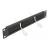 Delock 19″ Kabelmanagement Bürstenleiste 1 HE schwarz