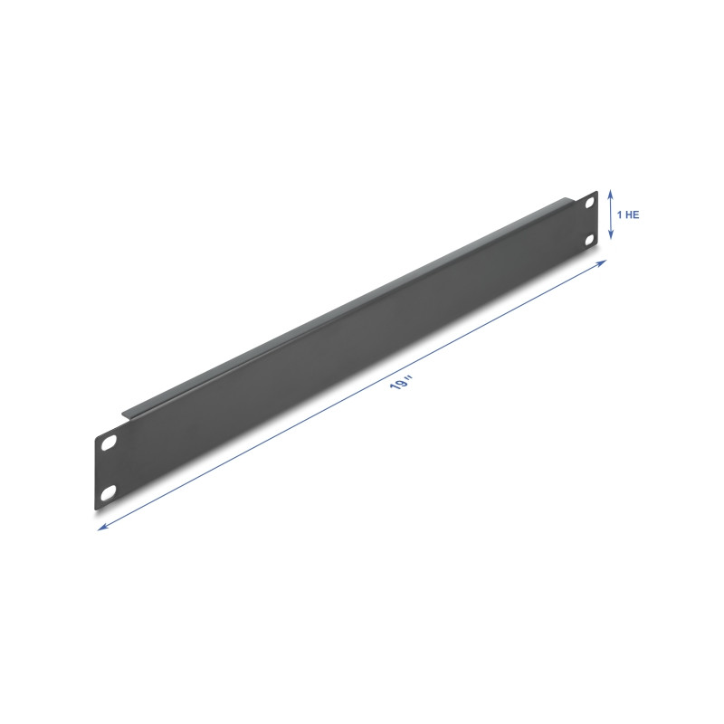Delock 19″ Netzwerkschrank Blindabdeckung 1 HE schwarz