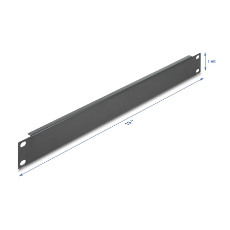 Delock 19″ Netzwerkschrank Blindabdeckung 1 HE schwarz
