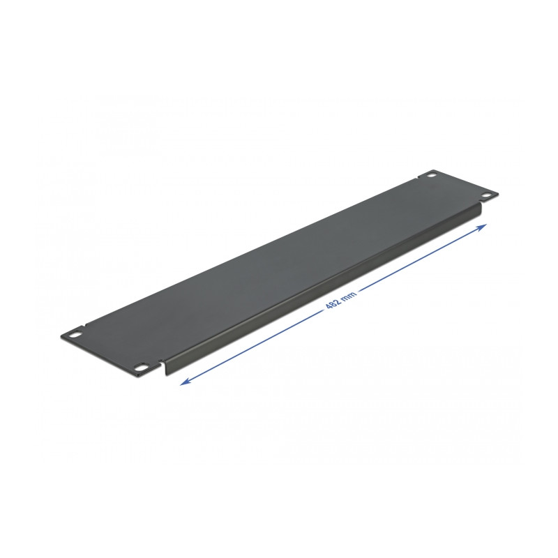 Delock 19″ Netzwerkschrank Blindabdeckung 2 HE schwarz