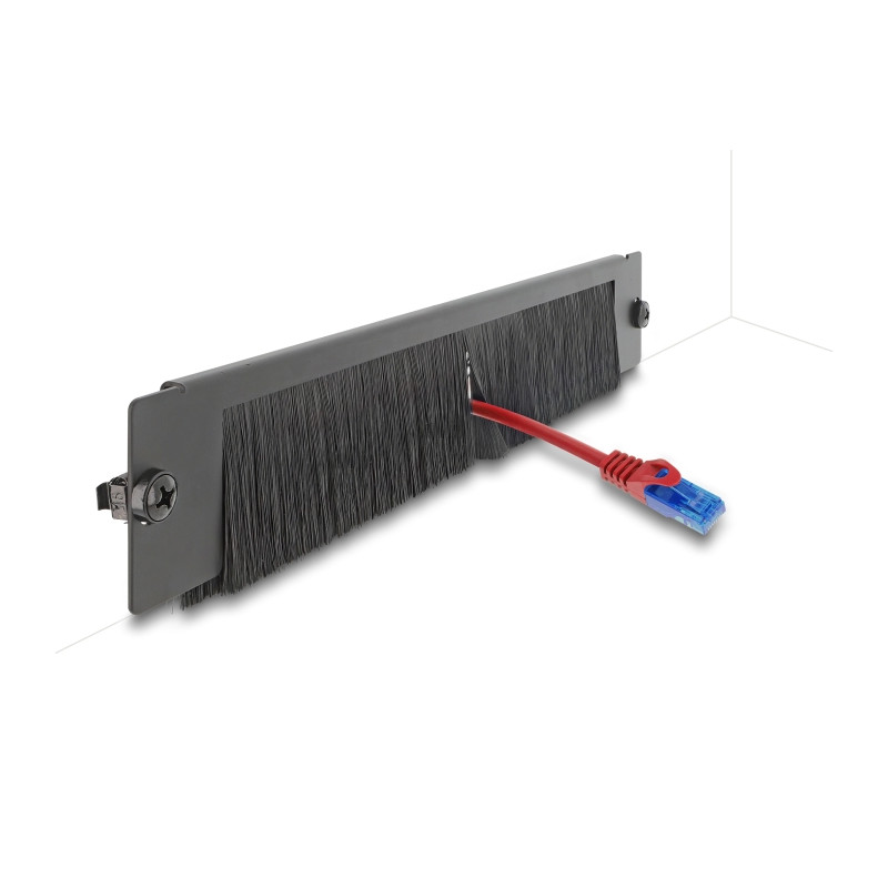 Delock Bürstenleiste universell 350 x 55 mm schwarz