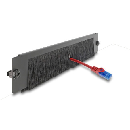 Delock Bürstenleiste universell 350 x 55 mm schwarz