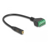 Delock Kabel Klinkenbuchse 2,5 mm 4 Pin zu Terminalblock Adapter 20 cm