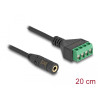 Delock Kabel Klinkenbuchse 3,5 mm 4 Pin zu Terminalblock Adapter 20 cm