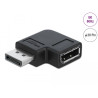 Delock DisplayPort 1.4 Adapter Stecker zu Buchse 90° links gewinkelt 8K 60 Hz