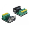 Delock Adapter D-Sub 9 Pin Buchse zu Terminalblock 9 Pin mit Drucktaster