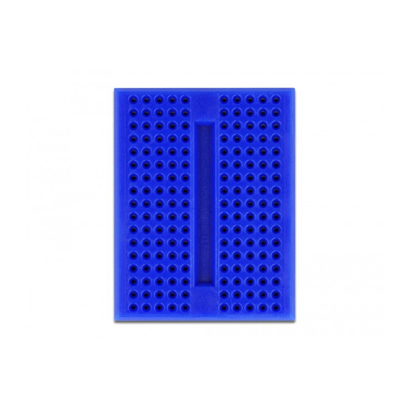 Delock Experimentier-Mini Steckbrett 170 Kontakte blau