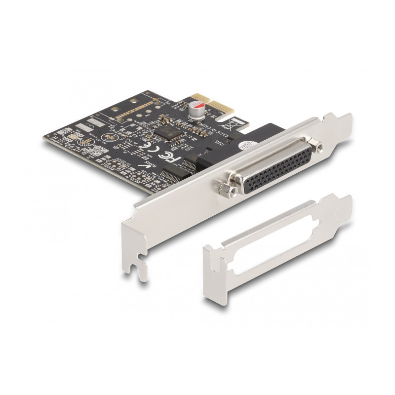 Delock PCI Express Karte zu 4 x Seriell RS-232 mit Standard und Low Profile Slotblenden