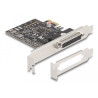 Delock PCI Express Karte zu 4 x Seriell RS-232 mit Standard und Low Profile Slotblenden