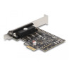 Delock PCI Express Karte zu 4 x Seriell RS-232 mit Standard und Low Profile Slotblenden
