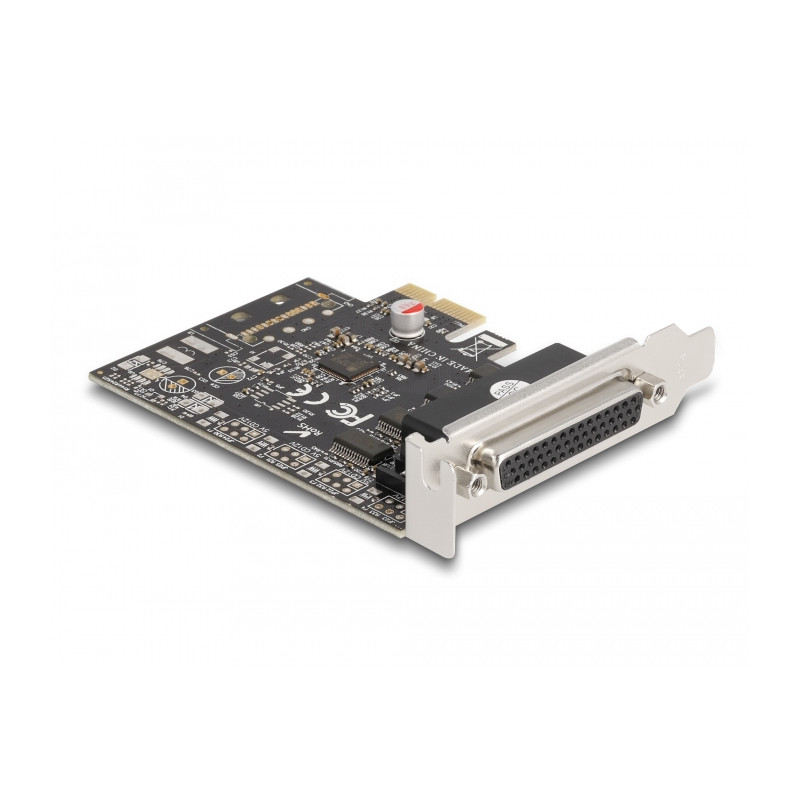 Delock PCI Express Karte zu 4 x Seriell RS-232 mit Standard und Low Profile Slotblenden