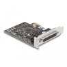 Delock PCI Express Karte zu 4 x Seriell RS-232 mit Standard und Low Profile Slotblenden