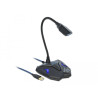 Delock Desktop USB Gaming Mikrofon mit Schwanenhals und Mute Button