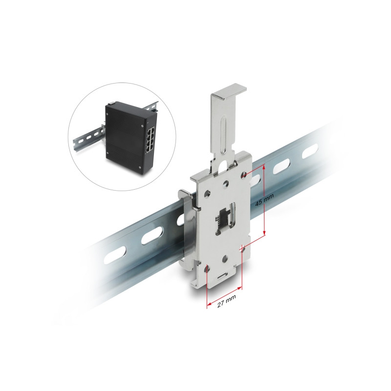 Delock Hutschienenadapter