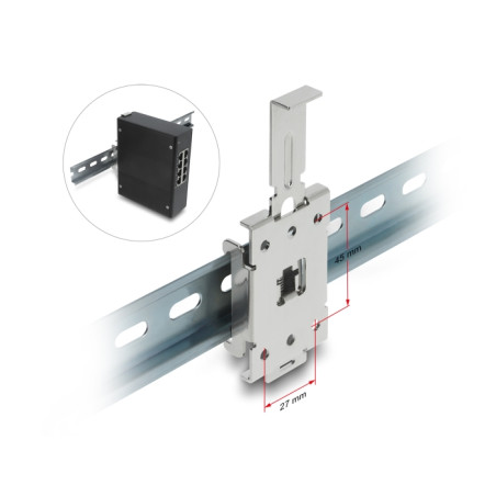 Delock Hutschienenadapter