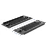 Delock 10″ Kabelmanagement Bürstenleiste werkzeugfrei 2 HE schwarz