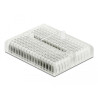 Delock Experimentier-Mini Steckbrett 170 Kontakte transparent