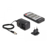 Delock HDMI Matrix Switch 4 x HDMI in zu 2 x HDMI out 4K 60 Hz mit Audio Extraktor